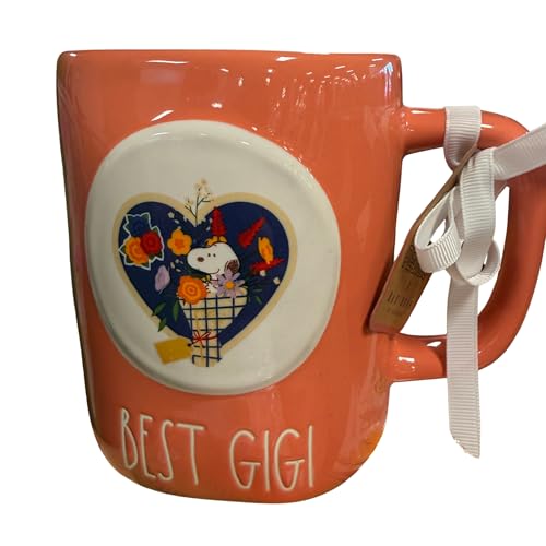 Taza cerámica Rae Dunn GIGI 16 oz con etiqueta de regalo miniatura 2