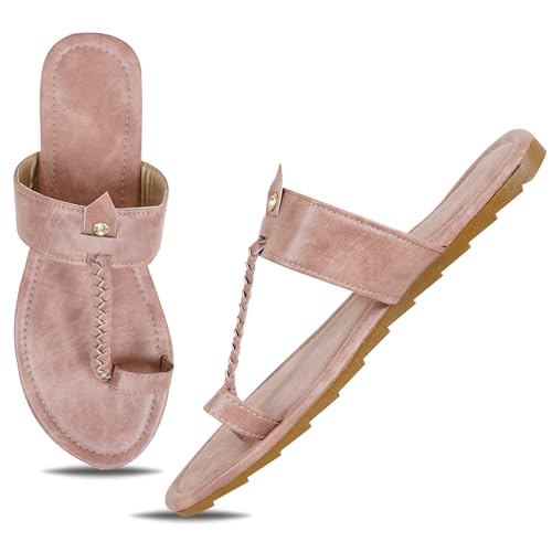 Image of IndieStide Heel Casual Flip Flops Slippers For Girls Women, Comfortable cushioned Chappals
