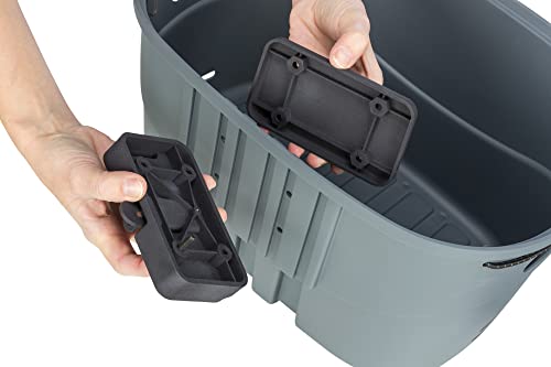 TRIXIE Hundekorb für das Fahrrad vorne bis 5 kg 42 × 39 × 30 cm – Hundefahrradkorb für Lenker 22–32 mm, aus Kunststoff und Gitter mit Schnellfixierung - 13096