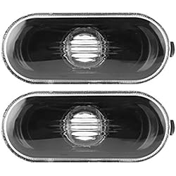Lamparas Bora Linea Nueva Dioche - Indicadores De Luces De Despacho LED, Marcador Lateral De Coche ABS, Luz De Advertencia De Señal De Giro Con Cubierta De Lámpara Negra Para Bora/Golf 4 / MK4 (2 Piezas)