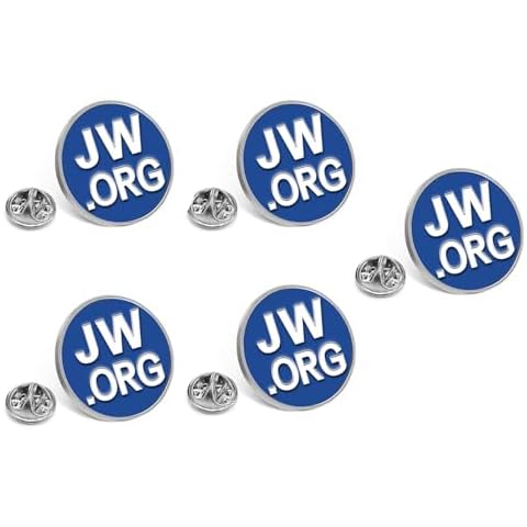 Jehovah Witness - 3/4 Round Blue Lapel Pin Cover