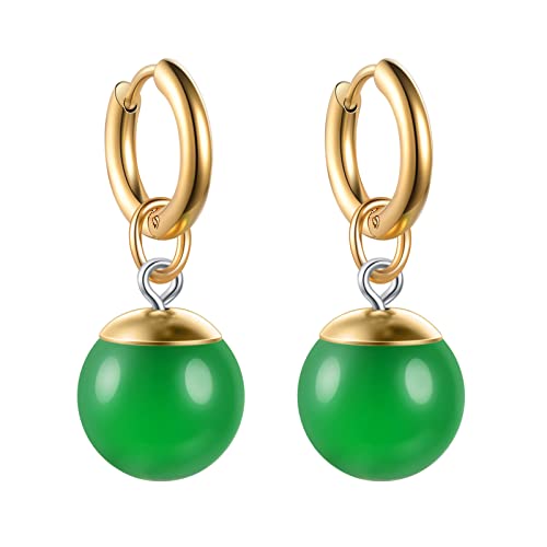 one pair of Resin Ball Stainless Earring Earrings Ear Clip Cuff For Man Woman Halloween