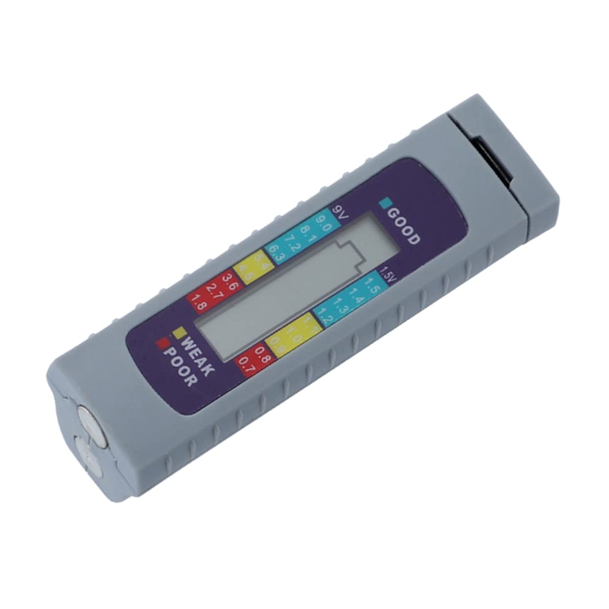 Mikikit 3 Stück Batterietester Kapazitätsmessgerät für Lithium Batterien Aa Aaa Tragbares Messinstrument mit LCD Anzeige für Verschiedene Batterietypen