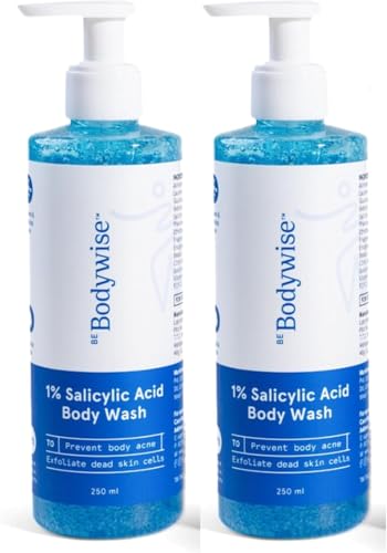 Be Bodywise Salicylic Acid Body Wash Shower Gel | For Body Acne Strawberry Skin | 1% Salicylic Acid Camomile extract Pentavitin | Non-Drying Paraben Free I All Skin Types I 500 Ml I Pack of 2