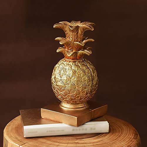 Sujetalibros de piña antigua en resina natural para una decoración elegante de despachos 5