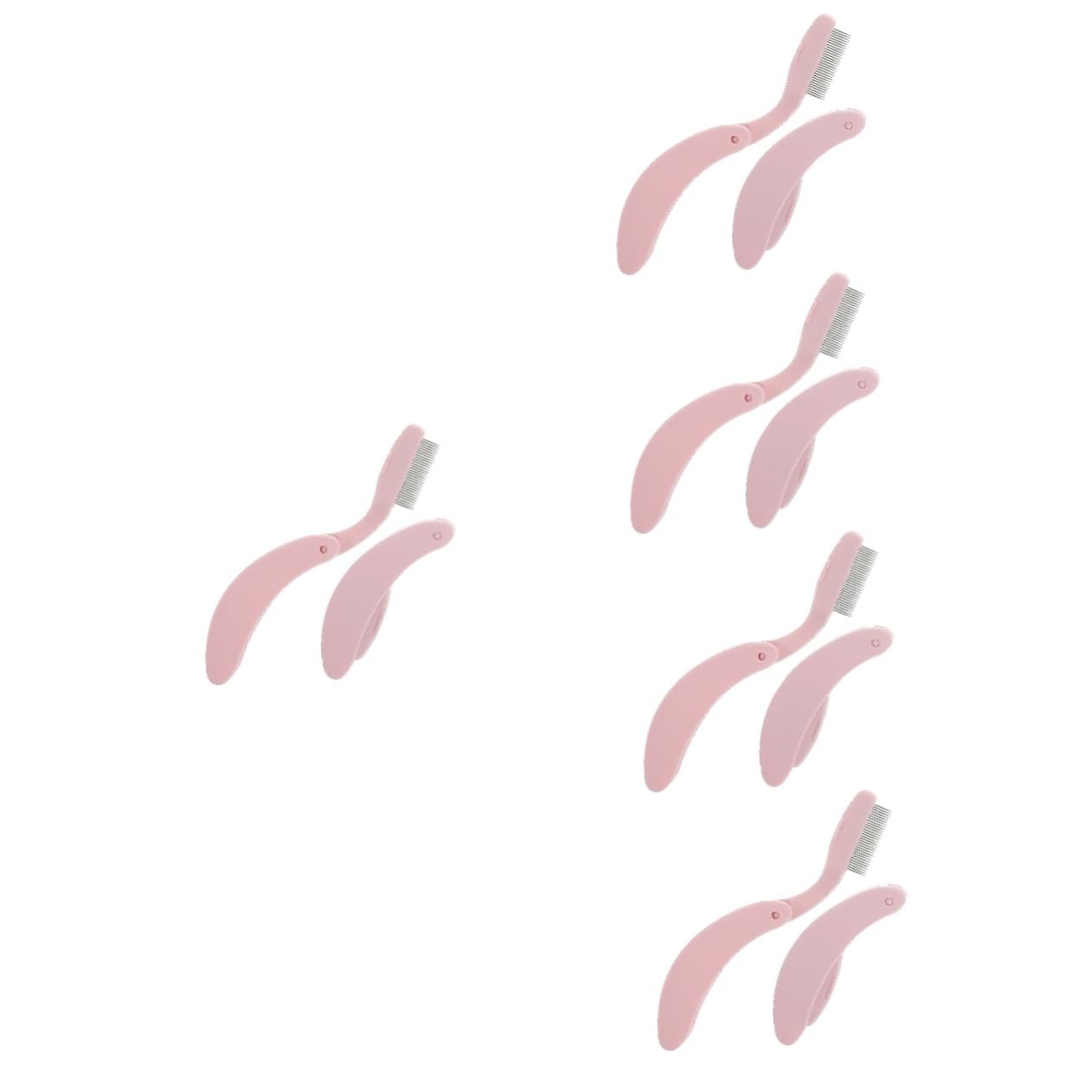 Didiseaon 10 Piezas peine plegable para cejas cepillo para cejas peine de pestañas densas cepillo de pestañas peines de pestañas de cejas de niña herramientas de maquillaje de niña portátil