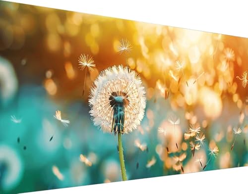 Loisirs créatifs adultes kit broderie diamant pissenlit 5D pour grand mur vide