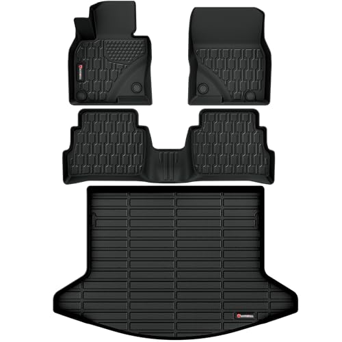 AUTOBULL Floor Mats & Cargo Liner Compatible with Mazda CX-5 2017-2025 Cargo Mat Full Set All Weather Protection 1st 2nd Row Car Liners & Trunk Mat Black