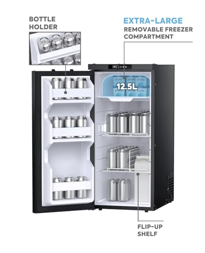 Image of ICECO BF86 12V RV Refrigerator, 91 Quart(3cu.ft) Car Refrigerator, RV Fridge Freezer with APP Control, 12 /24V DC Compressor Refrigerator, Electric Cooler for Truck, Camping, Travel