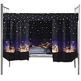 Lieferumfang: 1 rostfreie Abdeckung (200 x 100 cm) + 2 Bettvorhänge (200 x 150 cm) + 8 Aufhängeösen + 2,5 m Seil. Es könnte staubdichte Oberseite, Vorderseite und beide Seiten abdecken. Hinweis: Dieses Produkt enthält keine Stangen