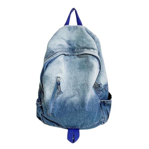 Denim Blue Large Backpack for Women - Cute Travel Bag