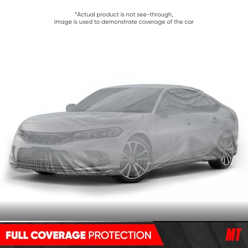 Image of MotorTrend Custom Fit Car Cover For Honda Civic 2006-2020, All-Weather Protection for Cars Trucks & SUVs, UV Resistant Waterproof Scratch-Resistant, Perfect Fit Vehicle Cover for Outdoor & Indoor