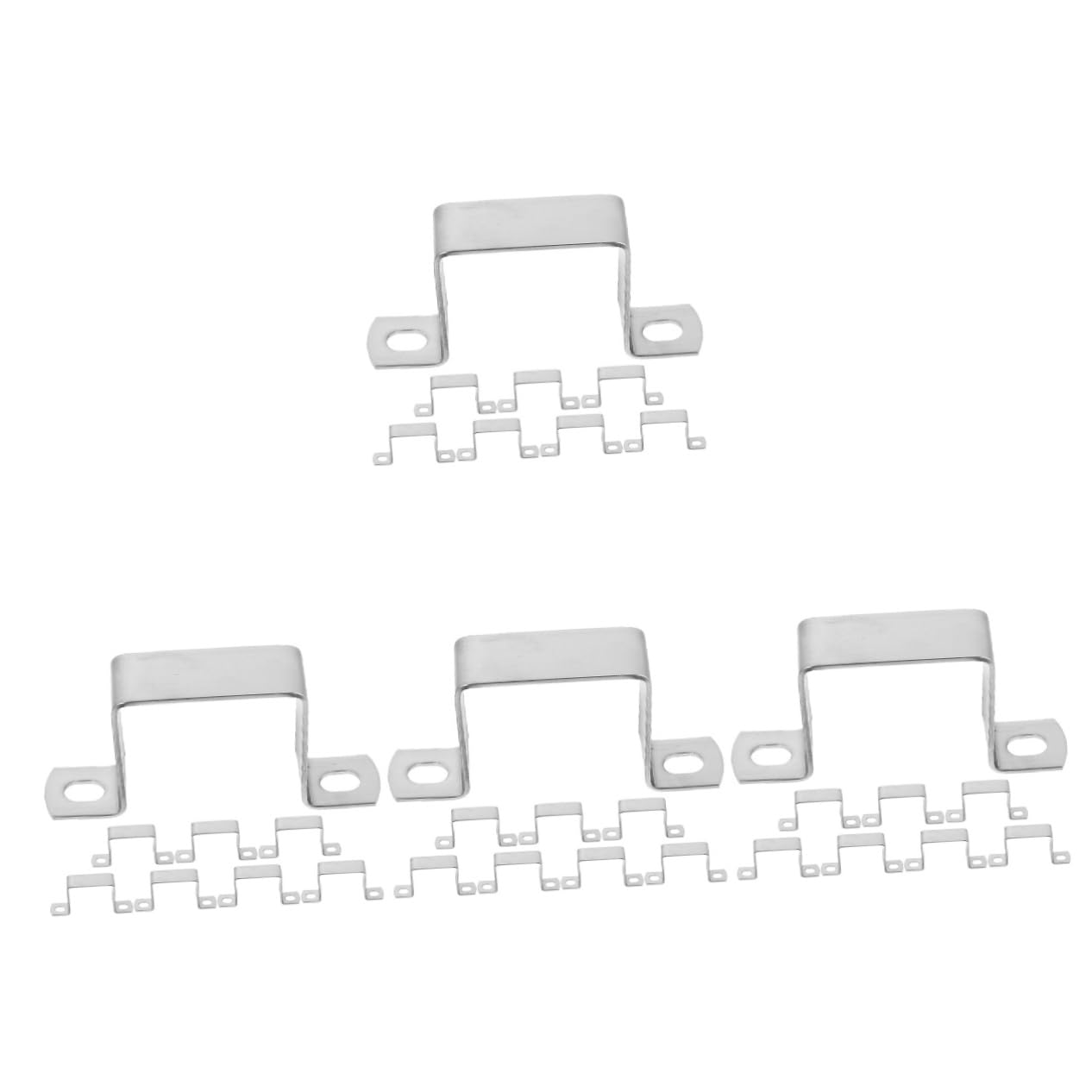 4 ensembles Collier De Serrage Carré Pour Conduit Collier De Serrage Pour Tuyau Pour Tuyau Flexible Fixation Pour Support De 8 pièces * 4