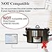 6QT Slow Cooker Insert Pot, Compatible with Crockpot Slow Cooker Models SCCPV600-S-BR CPSCVO60LL-BP CPSCVC60LLS, Black