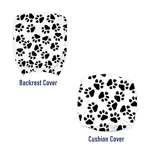 Ambesonne Paw Print Office Chair Slipcover Set #TOP26
