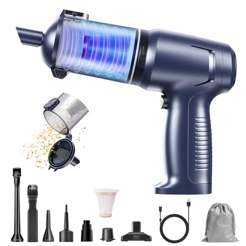 Image of HAUSMEISTER Airflex Pro Car Vacuum Portable Cordless, 20000PA Handheld Vacuum Cleaner,Mini Vacuum Cleaner w /Type-C Fast Charge for Car, Home & Outdoor(Navy Blue)