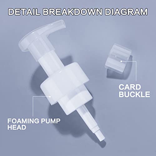 Foaming Soap Dispenser, Hand Soap Dispenser, Refillable Foam Liquid Hand Soap Empty Plastic Pump Bottle Container for Bathroom Vanities, Kitchen Sink, Hospital, Clinic（Transparent 2X450ml 17oz ）3