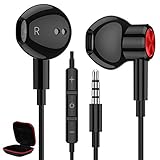 Wired Earbuds for iPhone 6s 6 5S, ACAGET 3.5mm Headphones Wired Noise Cancelling Earphone Magnetic Headset Mic & Volume Control with Carrying Case for Samsung Galaxy S10 5G A11 Stylo 6 5 OnePlus 6 5T