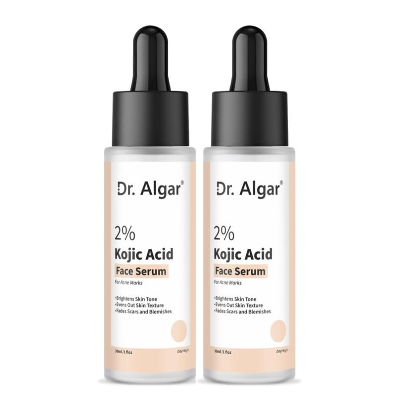 Image of Dr. Algar Kojic Acid Serum 2% for Hyperpigmentation & Uneven Skin Tone | Helps Reduce Dark Spots | Lightweight Formula for Men & Women