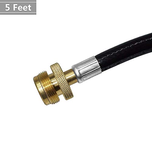 DOZYANT-5-Feet-Propane-Adapter-Hose-1-lb-to-20-lb-Converter-Replacement-for-QCC1Type1-Tank-Connects-1-LB-Bulk-Portable-Appliance-to-20-lb-Propane-Tank-Safety-Certified