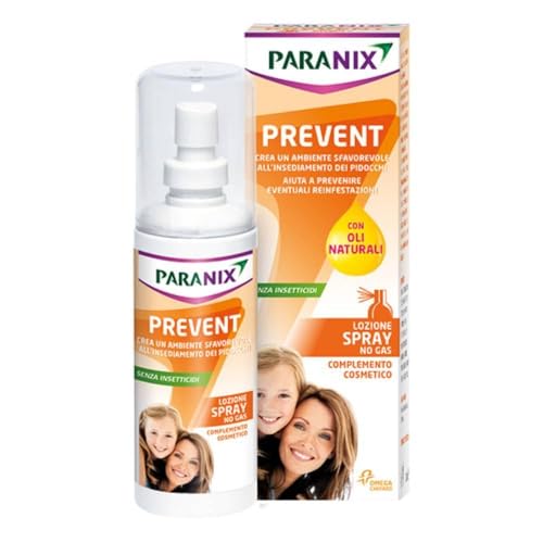 Paranix Prevent Lozione Spray Crea un Ambiente Sfavorevole all'Insediamento dei Pidocchi, 100 ml