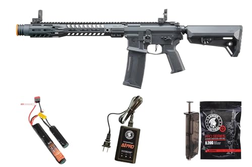 Lancer Tactical Gen 4 Aster II Bluetooth ETU SLR SD AEG 13'' Airsoft Rifle Ambidextrous Left/Right Control w/Licensed SLR (Battery & Charger Included)