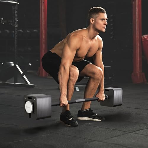 Image of Eisenlink Barbell Bar Set, Quickly Convert Weights into Adjustable Barbell, with One Pair of 4.4LB Bolts, Supporting Weights Up to 264lb, Perfect for Fitness Training, Home Gym
