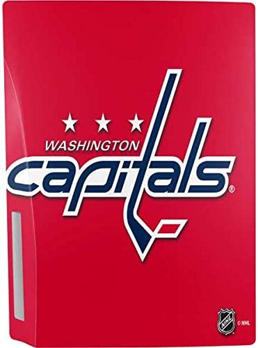 Skinit Decal Gaming Skin Compatible with PS5 Bundle - Officially Licensed NHL Washington Capitals Solid Background Design