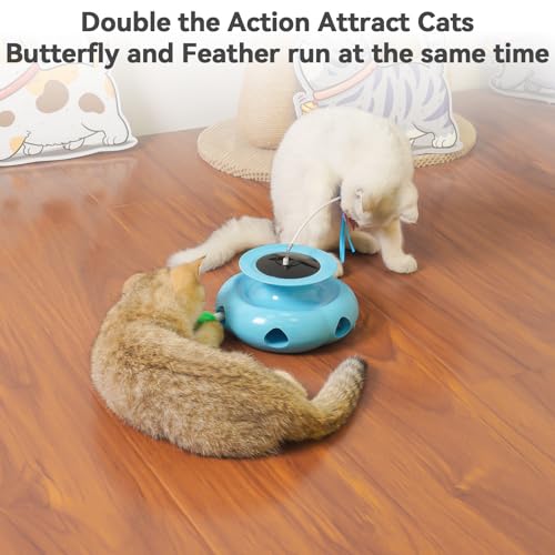 Xuyub-3in1-Cat-Toys-Interactive-Rechargeable-Ambush-Feather-Fluttering-Butterfly-Track-Balls-Touch-Activated-Automatic-Kitten-Toys-Cat-Toys-for-Indoor-Cats