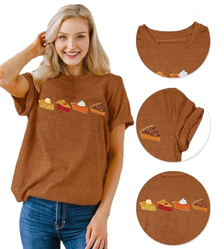 Image of Thanksgiving Shirts Women Turkey Gravy Beans and Rolls Tshirts Funny Turkey Graphic T-Shirt Family Thanksgiving Tops