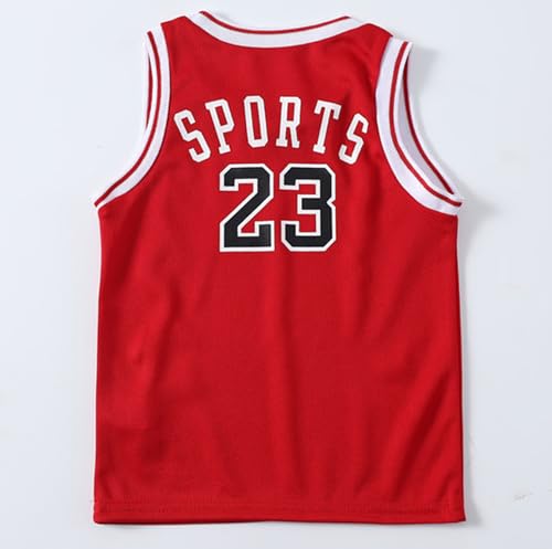 Toddler Kids Sports Shorts Set Baby Boys Girls Jerseys 2 Piece Basketball Tank Top Mesh Shorts Set4