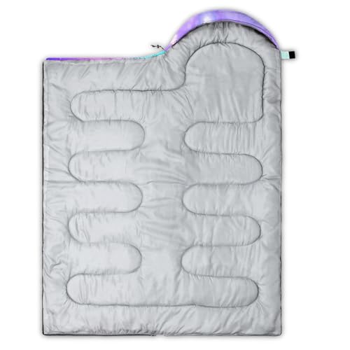 Image of QOOMO Camping Sleeping Bags,3 Season Warm & Cool Weather,Lightweight,Waterproof Sleeping Bags for Adults & Kids,Traveling,and Outdoors,Camping Gear Equipment