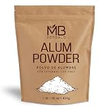 MB Herbals Alum Powder 1 lb / 16 oz (454g) | Leather Fabric and Paper Mordant | Deodorant | After Shave | Do Not Ingest | External Use Only