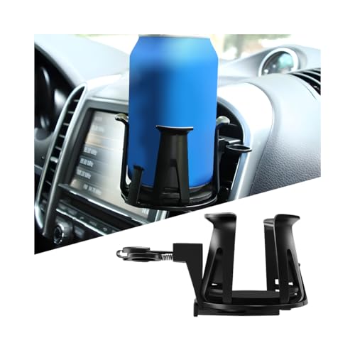 Portavasos para auto negro ajustable para ventilación miniatura 1