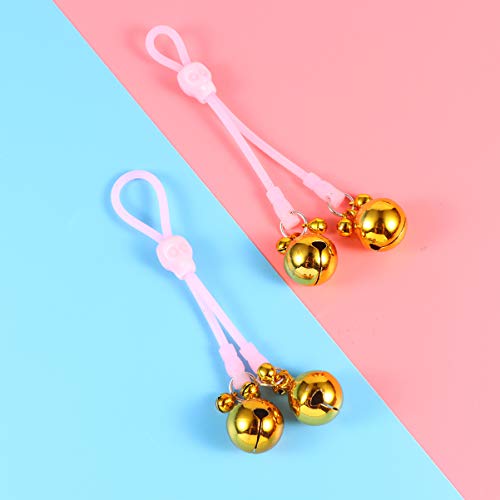 2 peças de grampos femininos para mamilo luminosos noturnos da Exceart Clipes de seio para mamilos s