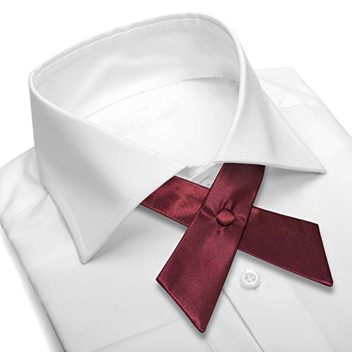 Image of Women's or Men's Crossover Neck Tie Solid Color Continental Tie