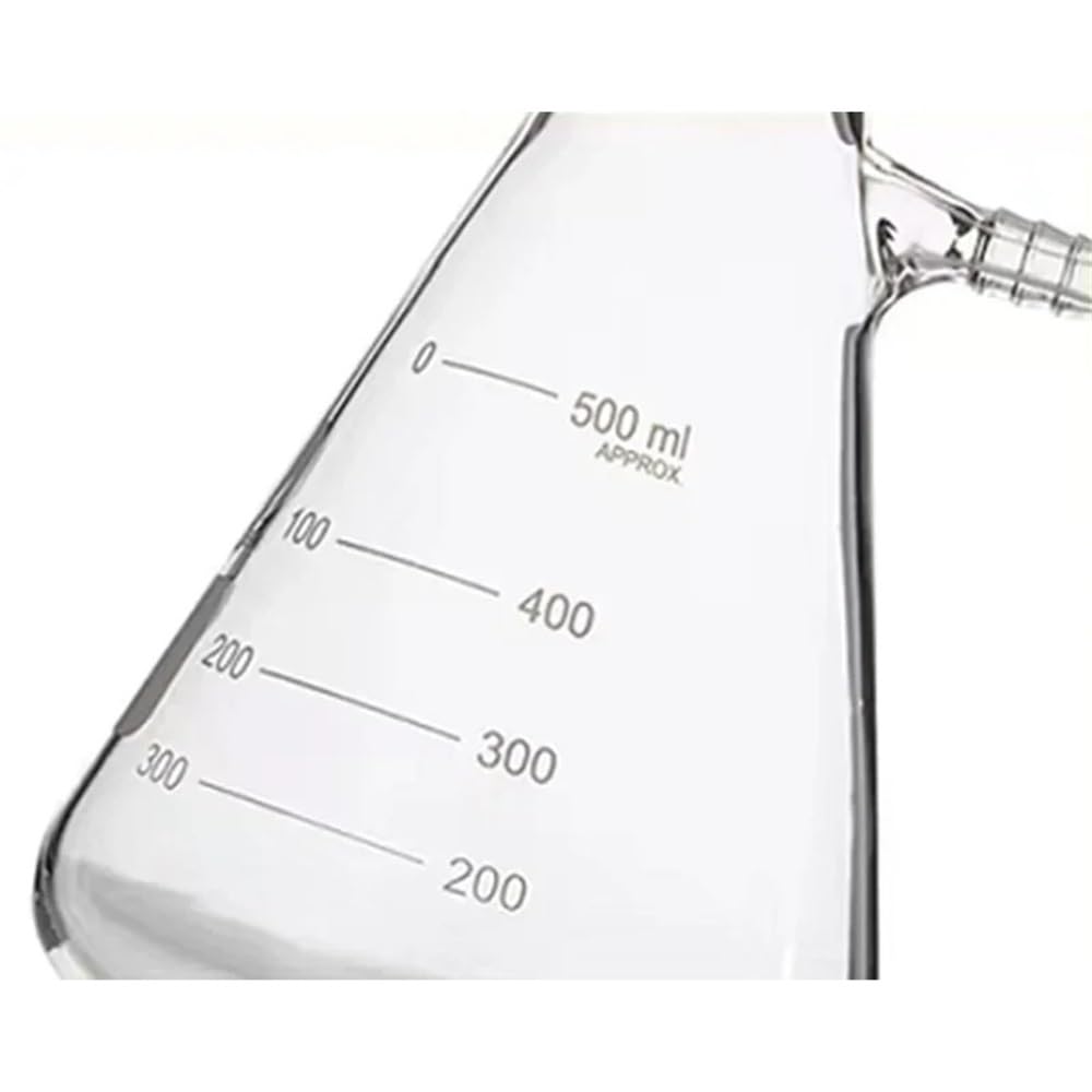 1 STÜCKE 25 ml Bis 2000 ml Glas Vakuum Schleifen Mund Saugflasche Labor Flasche Mit Oberen Düse(500ml caliber24)