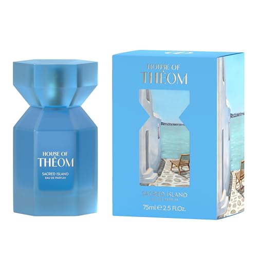 House of Thêom Eau de Parfum Sacred Island 75 ml – Perfume elegante para hombre con aroma a lavanda y madera de cedro – Perfume de verano picante y gourmand – Perfume para hombre – Larga duración