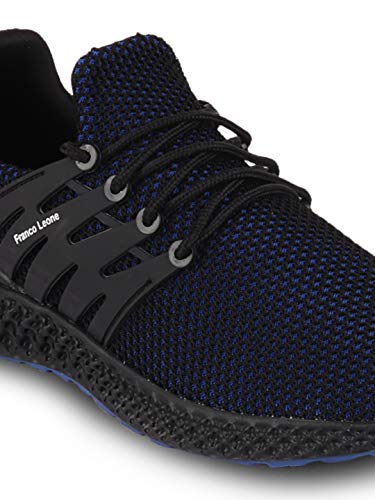 Image of Franco Leone Men Mesh Black Grey Sport Shoes