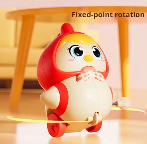 Image of ACROWN Cute Animal Toys for Kids Sensory Worm Animal Wind up Colorful Toy Insect Figurines for Boys and Girls Multicolor Animals Toys Pack of 1 (Chicken Toys Walking Family)