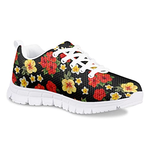 Yzaoxia Kids Tennis Shoes Girls Lightweight Running Sneakers Mesh Athletic Walking Shoes Size 11-52