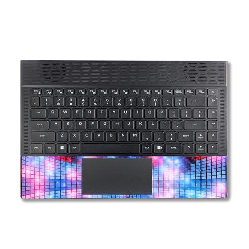 Image of MightySkins Carbon Fiber Skin Compatible with Alienware X14 R2 (2023) Full Wrap Kit - Neon Eq | Protective, Durable Textured Carbon Fiber Finish | Easy to Apply & Change Styles | Made in The USA
