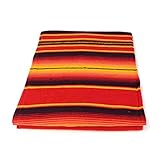  Tradicional Mexicano Serape camping Pik NIK techo Pilates Yoga – Manta alfombra 220 cm x 150 cm de peyote