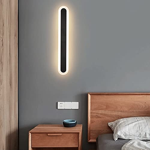 Accesorio de iluminación de pared rectangular negro con acabado minimalista mate 3