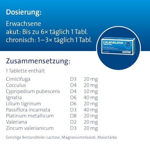 Calmvalera Tropfen bei nervösen Schlafstörungen und Unruhe, sowie Verstimmungszuständen, 30 ml Lösung