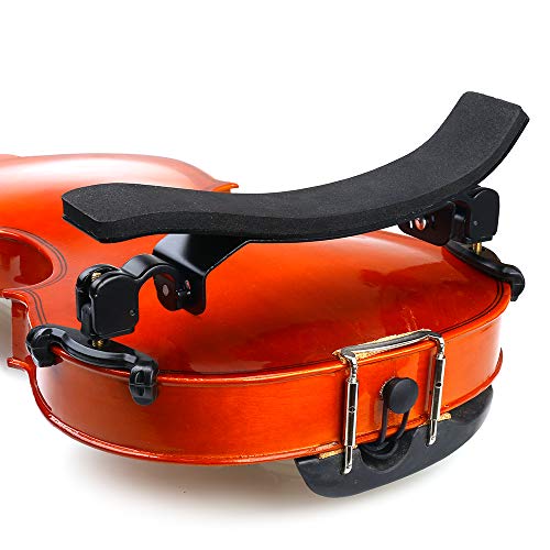 NANYI Schulterstütze für Violine 4/4 und 3/4 mit klappbaren und höhenverstellbaren Füßen, (Premium großer Bogen)