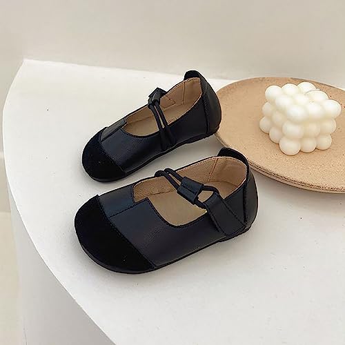 Toddler Girls Pu Material Solid Color Small Leather Shoes Quilted Design Cute Daily Casual Pu Sandals Size 133
