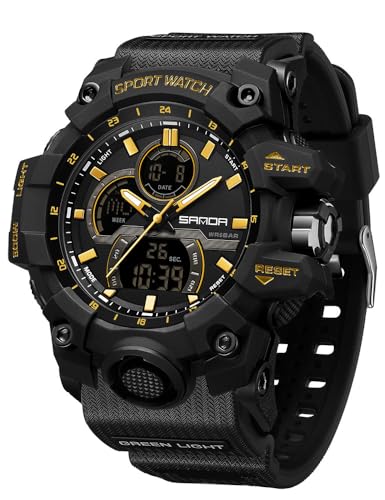 FANMIS Men's Solar Powered Casual Quartz Wrist Watch Analog Digital...
