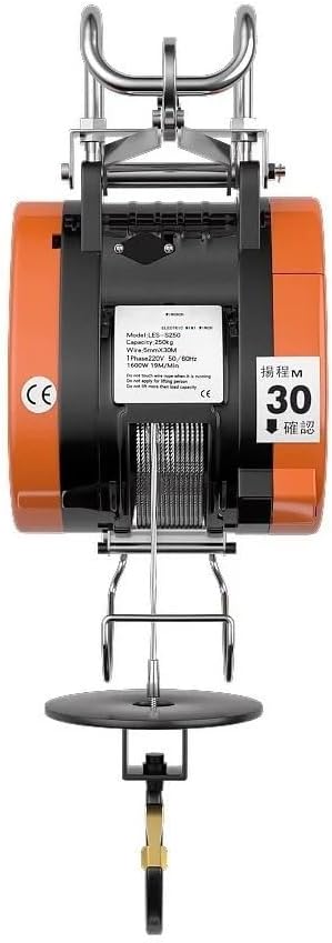 Portable Electric Hoist - High Efficiency Cable Winch for Easy Lifting, Perfect for Small Spaces, DIY Projects, Garage, Workshop, and Home Use