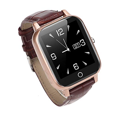 Ancianos Reloj Digital Inteligente Inteligente Rastreadores de Ejercicios Ubicacin Monitoreo de Salud Contador de caloras Podmetro Relojes de telfono SOS para Mujeres y Hombres Cumpleaos(caf)